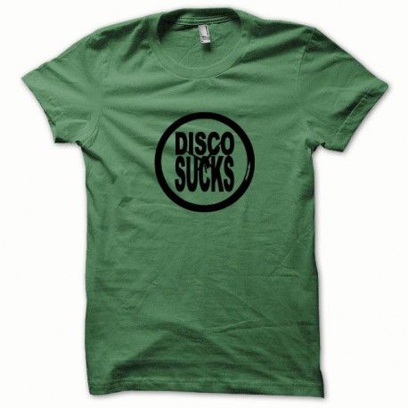 Shirt Disco Sucks noir/vert bouteille pour homme et femme