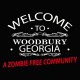 Shirt Welcome to Woodbury georgia Walking Dead noir pour homme et femme