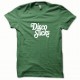 Shirt Disco Sucks blanc/vert bouteille pour homme et femme