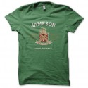 Shirt Jameson whisky irlandais vert pour homme et femme