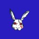 Shirt Lapin zombie bleu pour homme et femme