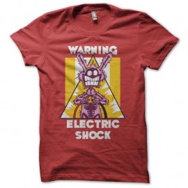 Shirt Lapin électrocution rouge pour homme et femme