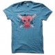 Shirt Coeur en crâne turquoise pour homme et femme