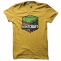Shirt Minecraft Logo jaune pour homme et femme