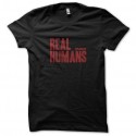 Shirt série tv real humans 100% humain rouge/noir pour homme et femme