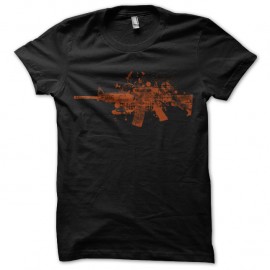 Shirt GUN02 noir pour homme et femme