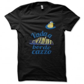 Shirt Costa Croisières Concordia Vada a bordo cazzo noir pour homme et femme