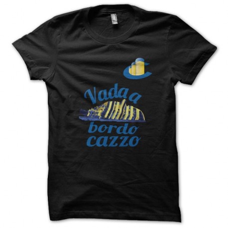 Shirt Costa Croisières Concordia Vada a bordo cazzo noir pour homme et femme