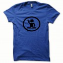 Shirt Dj at work noir/bleu royal pour homme et femme