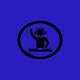 Shirt Dj at work noir/bleu royal pour homme et femme