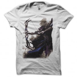 Shirt Hawkeye Artwork blanc pour homme et femme
