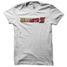Shirt Dragonball Z parodie Serishirts Z blanc pour homme et femme