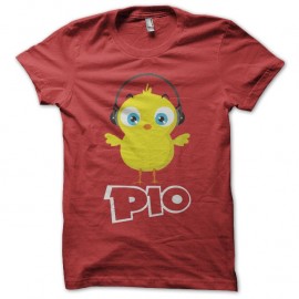Shirt Poussin Piou Pio rouge pour homme et femme