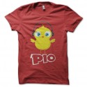 Shirt Poussin Piou Pio rouge pour homme et femme