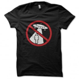 Shirt OVNI abduction interdite noir pour homme et femme