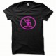 Shirt Dj at work rose/noir pour homme et femme