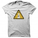 Shirt Abduction Warning blanc pour homme et femme