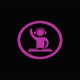 Shirt Dj at work rose/noir pour homme et femme