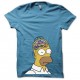 Shirt homer simpson cerveau bleu pour homme et femme