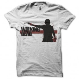 Shirt walking dead artwork blanc pour homme et femme