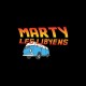 Shirt Marty les Libyens parodie Back to the Future noir pour homme et femme
