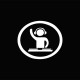 Shirt Dj at work blanc/noir pour homme et femme