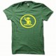 Shirt Dj at work jaune/vert bouteille pour homme et femme