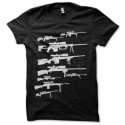 Shirt Sniper gun noir pour homme et femme