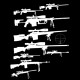 Shirt Sniper gun noir pour homme et femme