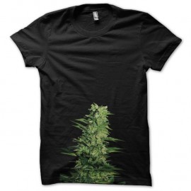 Shirt plant de cannabis noir pour homme et femme