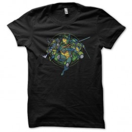 Shirt Tortues Ninja artwork noir pour homme et femme