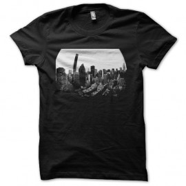 Shirt New York buildings noir pour homme et femme