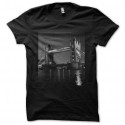 Shirt Londres pont London bridge noir pour homme et femme