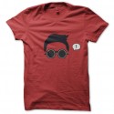 Shirt PSY Gentle Man Gangnam Style Rouge pour homme et femme