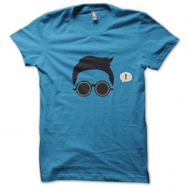 Shirt PSY Gentle Man Gangnam Style Bleu pour homme et femme