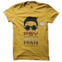 Shirt PSY Gentle Man Gangnam Style jaune pour homme et femme