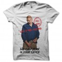 Shirt Charlie Runkle Californication Jerk in your office blanc pour homme et femme