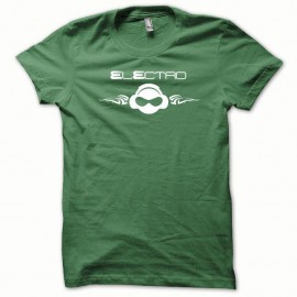 Shirt Electro blanc/vert bouteille pour homme et femme