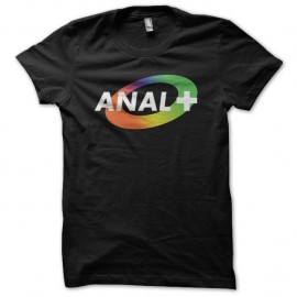 Shirt Anal+ parodie Canal+ noir pour homme et femme