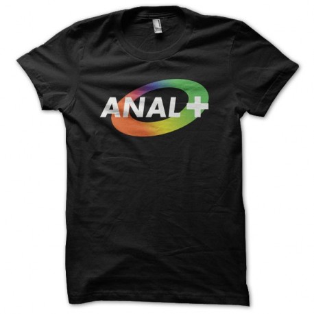 Shirt Anal+ parodie Canal+ noir pour homme et femme