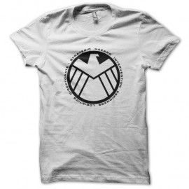 Shirt the avengers shield logo artwork blanc pour homme et femme