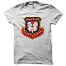 Shirt Umbrella Corporation version deux blanc pour homme et femme