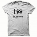 Shirt Electro noir/blanc pour homme et femme