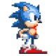 Shirt Sonic 16 bit blanc pour homme et femme