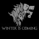 Shirt l'hivers approche de la série game of throne en noir pour homme et femme