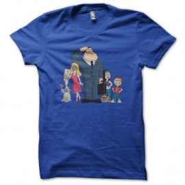 Shirt American Dad fan art bleu pour homme et femme