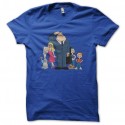Shirt American Dad fan art bleu pour homme et femme