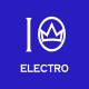 Shirt Electro blanc/bleu royal pour homme et femme