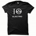 Shirt Electro blanc/noir pour homme et femme