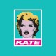 Shirt Kate Moss by Banksy parodie Obey turquoise pour homme et femme